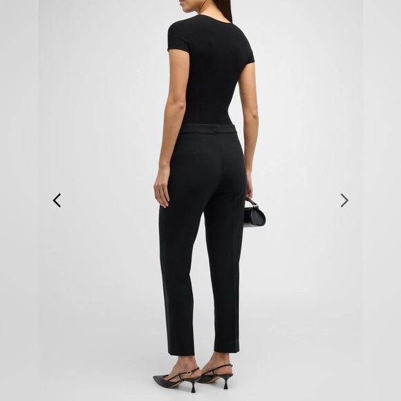 St. John Emma Cropped Black Dress Pants Trousers size 10 - Picture 2 of 14